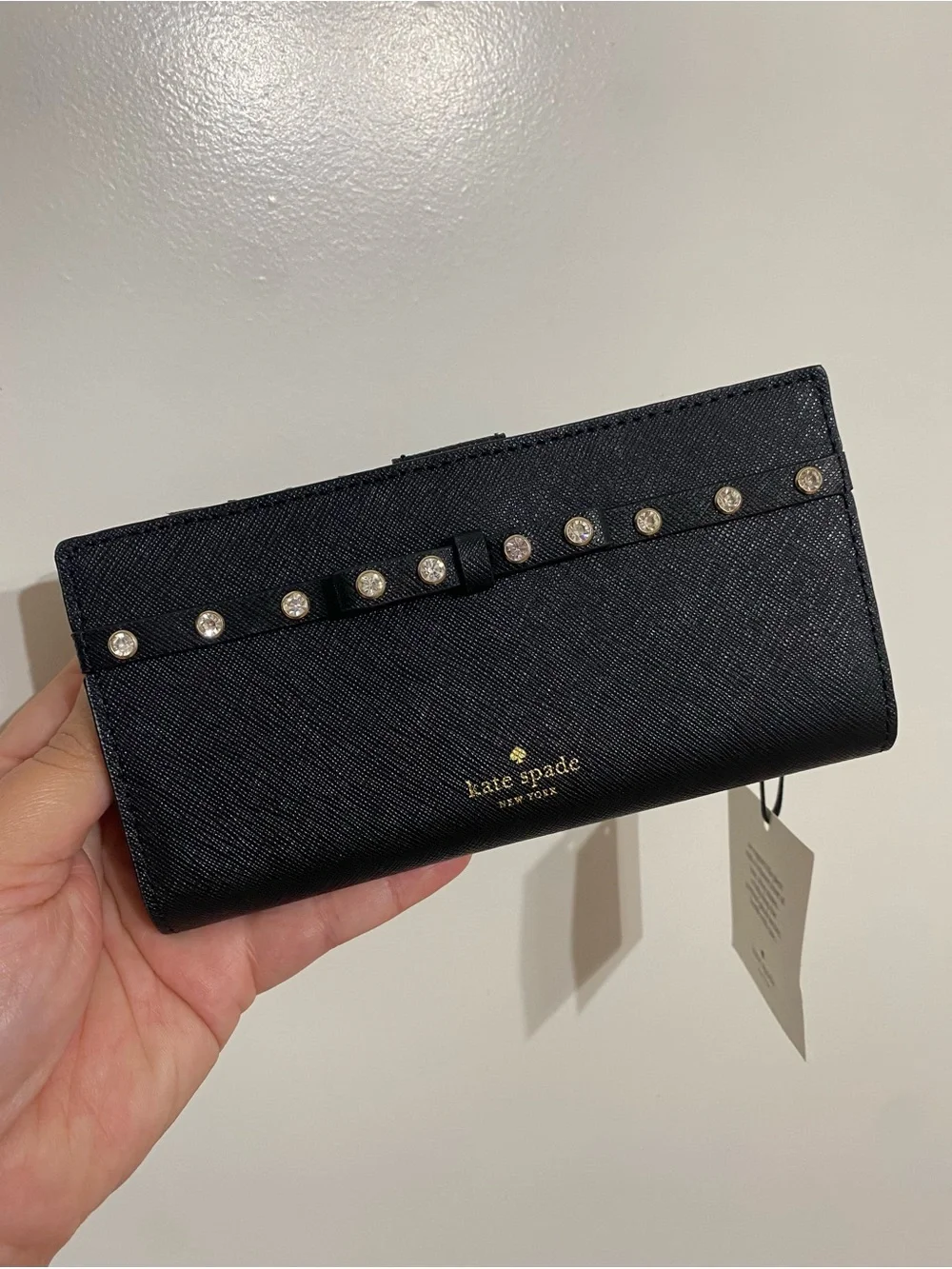 NWT! Kate Spade Laurel Way Bejeweled Stacy Wallet